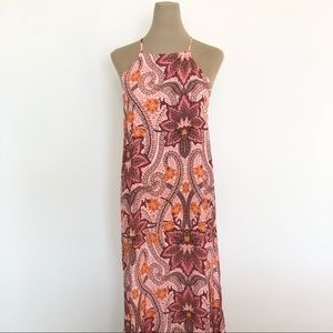 {GB} Patterned Maxi Dress